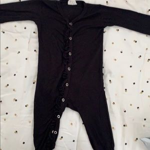 SpearmintLOVE black onesie 6-9 months